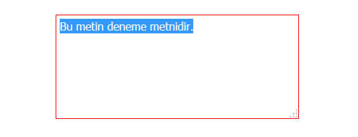 Javascript Select İle Tıklanılan Form Nesnesinin İçeriğini Seçme