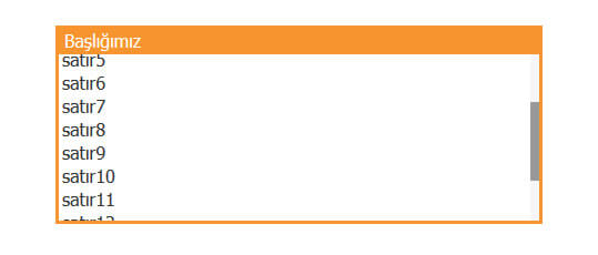 Jquery Scrollbar Yapımı